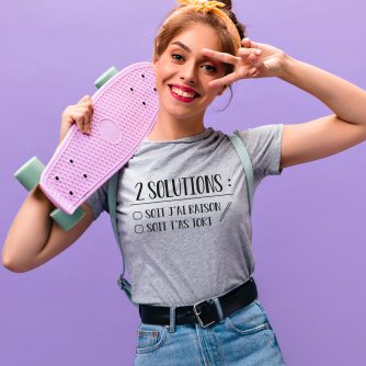 T-shirt "Deux solutions"