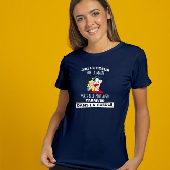 T-shirt "J'ai le coeur sur la main"