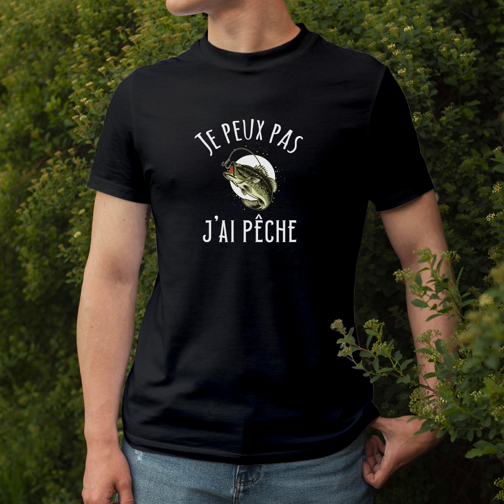 T-shirt Humour Pêche "Mon Bras Est En Fonte" - Homme - Coton - Marque Mr.Tee33 - Neuf Sans étiquettes