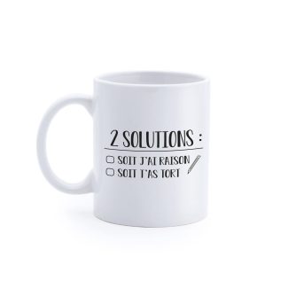 Mug "Deux solutions"