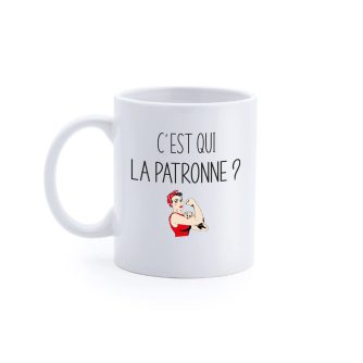 Mug "C'est qui la patronne"