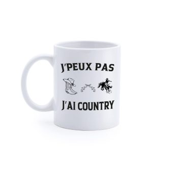 Mug "J'peux pas j'ai country"