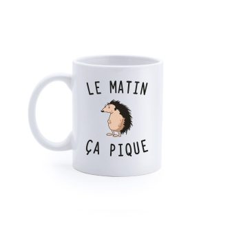 Mug "Le matin ça pique"