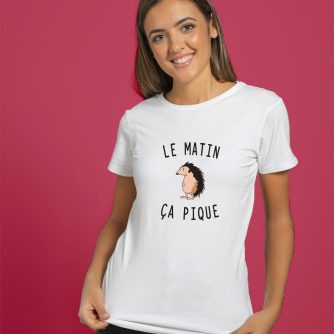 T-shirt "Le matin ça pique"