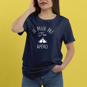 T-shirt "J'peux pas j'ai apéro !"