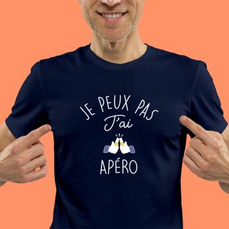 T-shirt "J'peux pas j'ai apéro !"